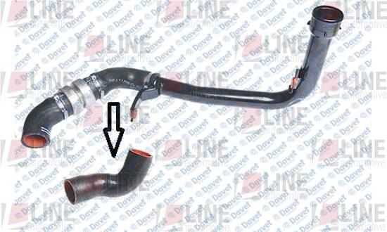 LINE L331300590 Turbo Hortumu Ducato Iii - Boxer Iii - Jumper Iii 2.2 Hdi {Metal Boru Haric Ok Ile Gosterilen Buyuk Hortum}